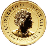 2021-P Gold Elizabeth II $100 NGC PR70 Wedge Tailed Eagle Enhanced Rev Proof FDI